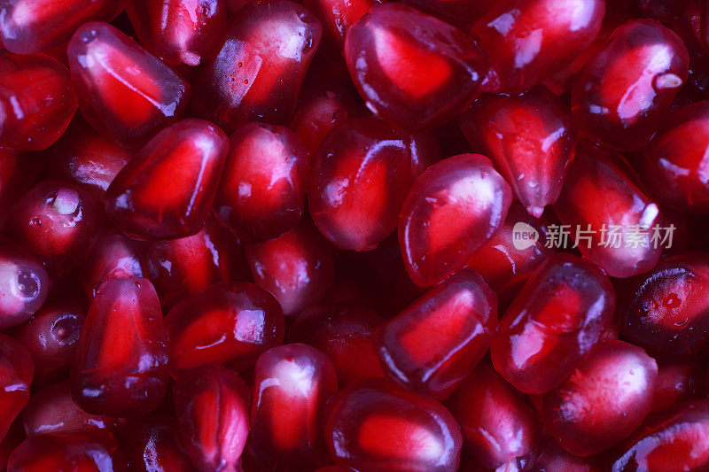 Pomegranate seeds background